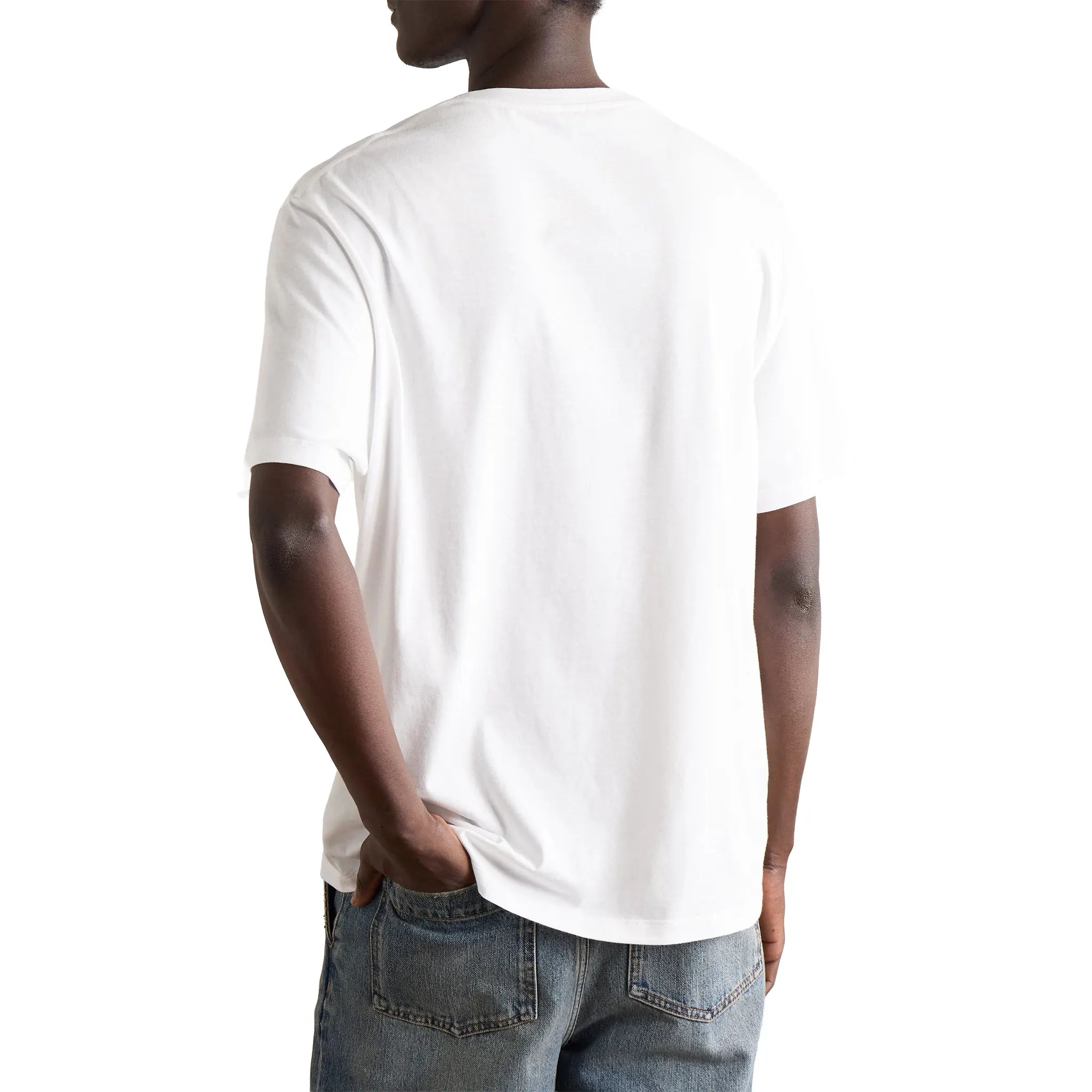 Back View of Loewe Relaxed Fit White T Shirt H526Y22XBC 2100